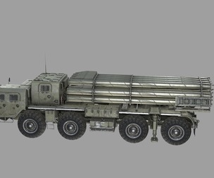 PBR Russian BM30 Tornado rocket launcher system 9K58 self-propelle