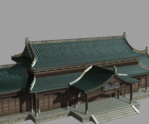 PBR Ancient architecture Ancient building Ancient house Ancient house