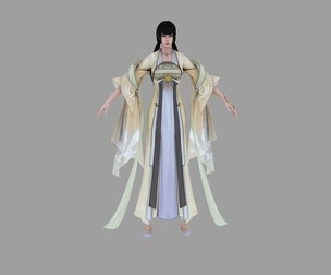 PBR Hanfu Beauty Ancient costume Ancient beauty Royal