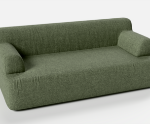 Forma two seat with armrest