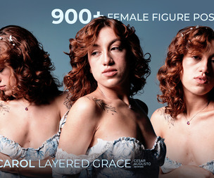 900+ Female Figure Poses - Carol Layered Grace