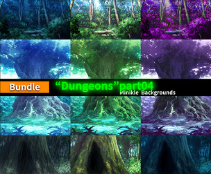 【Bundle】Fantasy Backgrounds “Dungeons"part04