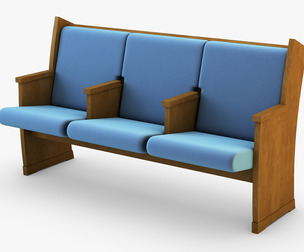 Galil Chair Blue 3D Model