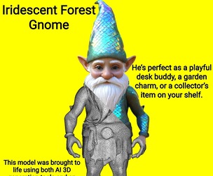 Iridescent Forest Gnome