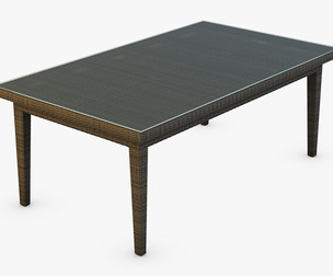 Rexus Dining Table Brown 3D Model