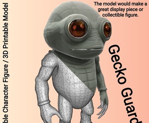 Gecko Guardian - The Wide-Eyed Reptilian Character