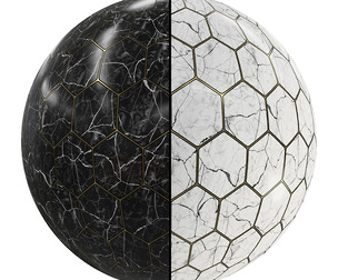 FB1 Marble Floor Tile stone | 4K | PBR | 2MAT