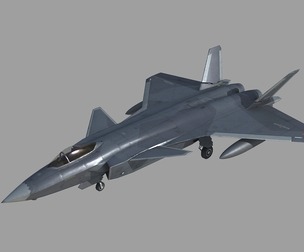 PBR J-20 fighter J20 Veyron J20 J-20 bound animated stealth fighter