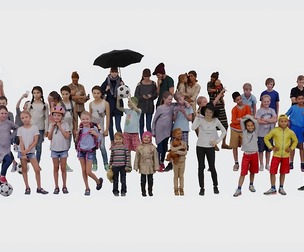 3Dset People Children