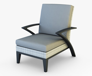 Rexus Armchair White 3D Model