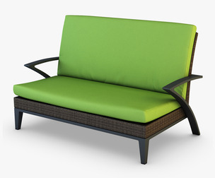 Rexus Sofa Brown 3D Model