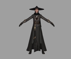 PBR Martial Arts costume Ancient Chinese costume Ancient characters