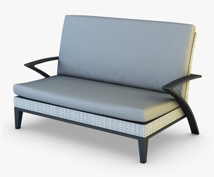 Rexus Sofa White 3D Model