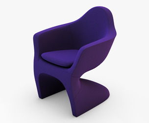 Lotem Chair Purple 3D Model