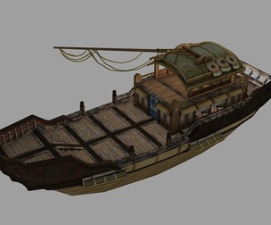 PBR Ancient Chinese water transport ships Transport ships Ancient