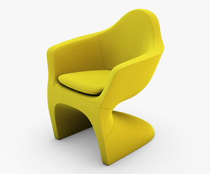 Lotem Chair Yellow 3D Model