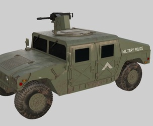 PBR Next generation Jeep off-road vehicle Military Humvee