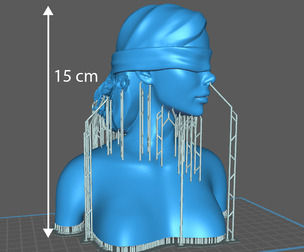 Decor girl head