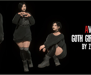 Resident Evil 4 Remake: AW Goth Girlfriend