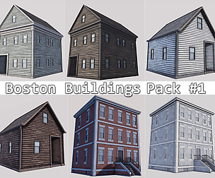Boston Buildings Pack 01