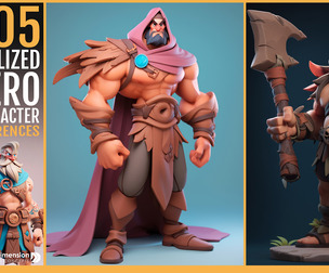 505 Stylized Hero Character