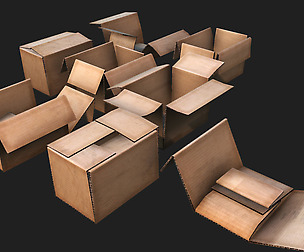 Cardboard boxes Debris