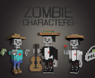 Zombie Characters, 3D Model