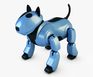 Genibo Robot Dog Blue 3D Model