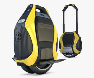 Inmotion V3 Pro yellow 3D Model