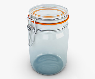 Jar Herm Fido 1 liter 3D Model