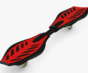 Razor RipStik Classic red v 1 Mid Poly 3D Model