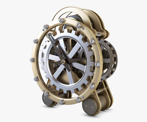 Gear Alarm Clock v 1 3D Model