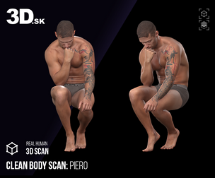 Clean Body 3D Scan | Piero Statue