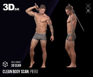 Clean Body 3D Scan | Piero Sword Underwear