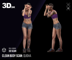Clean Body 3D Scan | Quisha Underwear