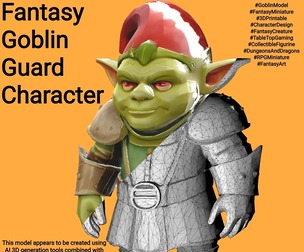 Fantasy Goblin Guard Character