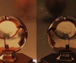 Bronze Metal Pack x4 Corona material