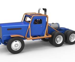 Vintage GATR Racing Semi truck Scale 1:25