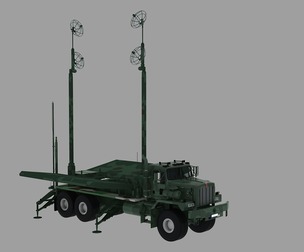 Patriot missile antenna truck 1