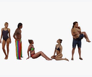 People on the beach