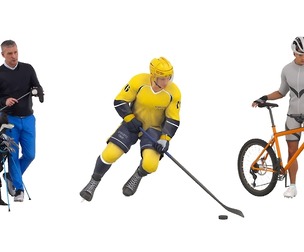 Sportsmen set x3