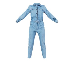 Chest Zippers Jeans Salopet