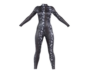 Grey Snake Catsuit