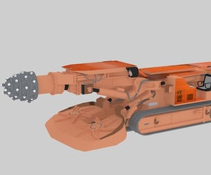 Shearer machine Coal digger machine Industrial boring mac