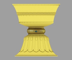 Tibetan Buddhism. Butter lamp