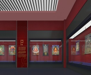 Tibetan Buddhism Thangka Art Exhibition Tibetan Museum
