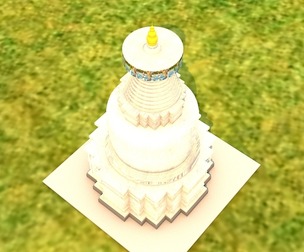 Tibetan white pagoda pagoda Wuwei Saban Ling bone towe
