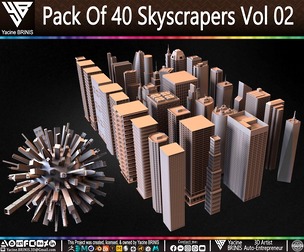 Pack Of 40 Skyscrapers Volume 02
