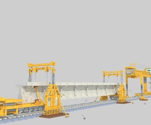 Commonly used binding mechanical bridge erecting machine flip gan