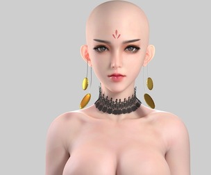 Out of Gao moon beauty ancient figures